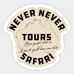 Never Never Safari Tours Sticker